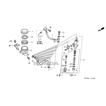 REAR BRAKE MASTER        CYLINDER