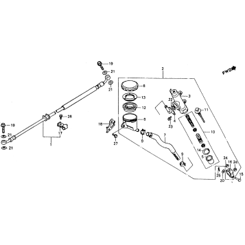 RR. BRAKE MASTER CYL.