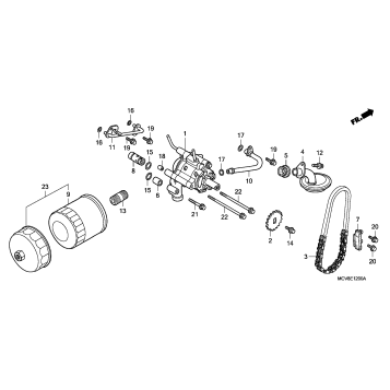 OIL FILTER + OIL PUMP
