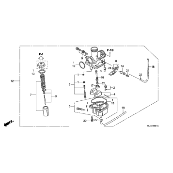 CARBURETOR (CRF100F)