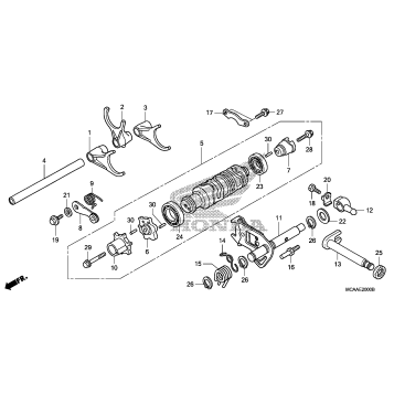 SHIFT DRUM@SHIFT FORK
