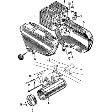 CB/CL160AIR CLEANER + TOOL BOX
