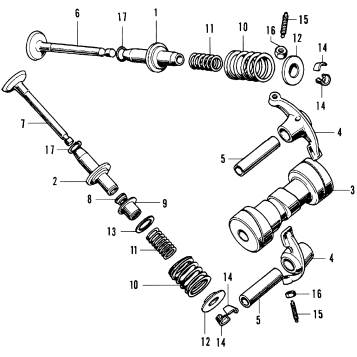 CAMSHAFT + VALVE