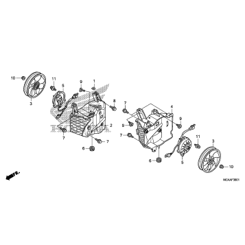 COOLING FAN (GL1800'06-)