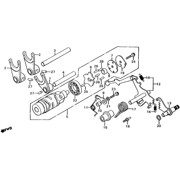 SHIFT DRUM + SHIFT FORK