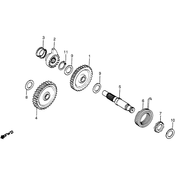 KICK STARTER SPINDLE 81