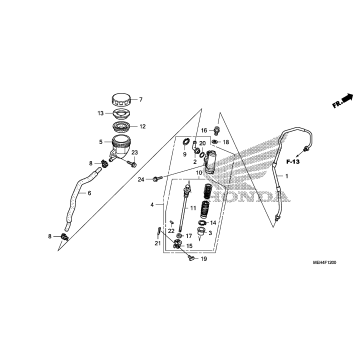 REAR BRAKE MASTER CYLINDER