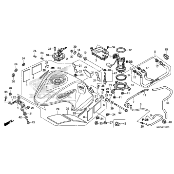 FUEL TANK + FUEL PUMP