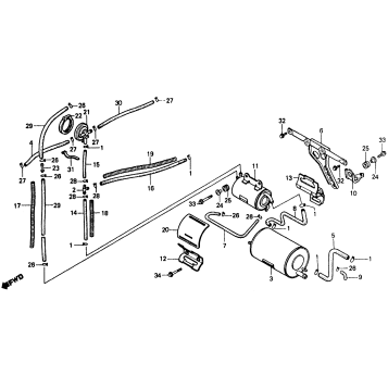 CANISTER II + PURGE CONTROLVALVE II