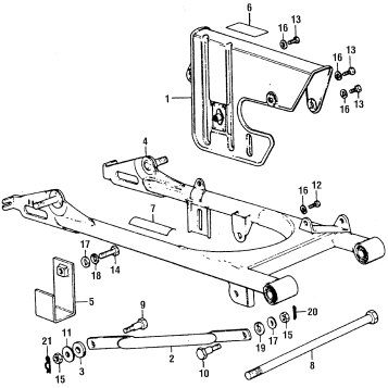 SWINGARM + CHAIN CASE