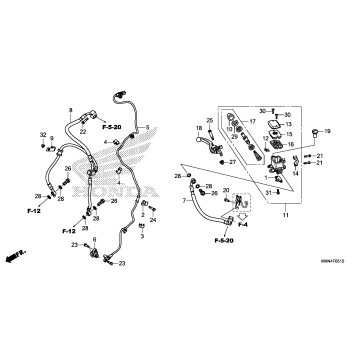 FRONT BRAKE MASTER       CYLINDER (2)