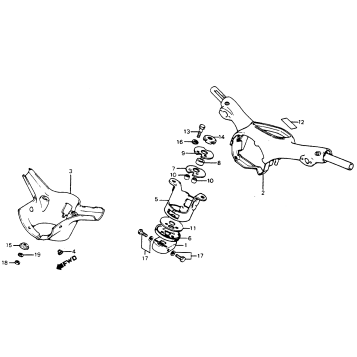 HANDLEBAR + TOP BRIDGE