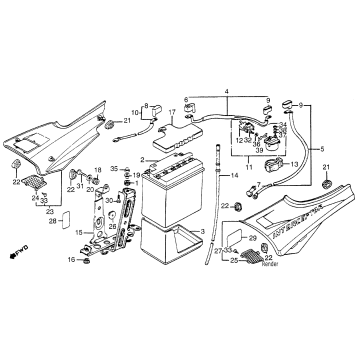 SIDE COVER + BATTERY