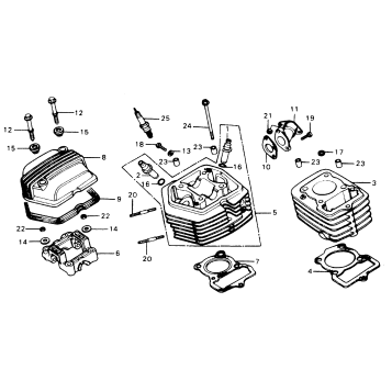 CYLINDER HEAD + CYLINDER
