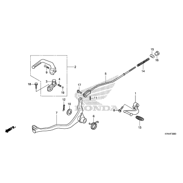 PEDAL@KICK STARTER ARM