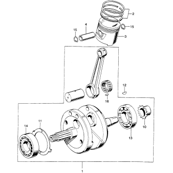 CRANKSHAFT + PISTON