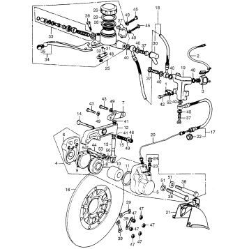 FRONT BRAKE MASTER + CYLINDER