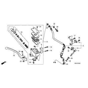 FRONT BRAKE MASTER       CYLINDER