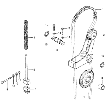 CAM CHAIN + TENSIONER