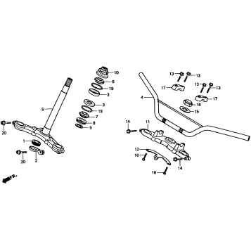 HANDLEBAR + STEERING STEM