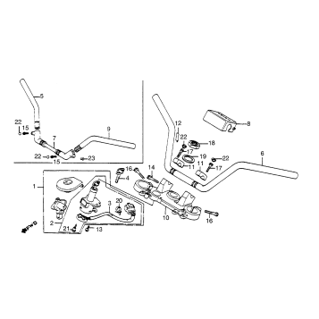 HANDLEBAR + TOP BRIDGE