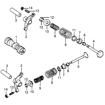 CAMSHAFT + VALVE