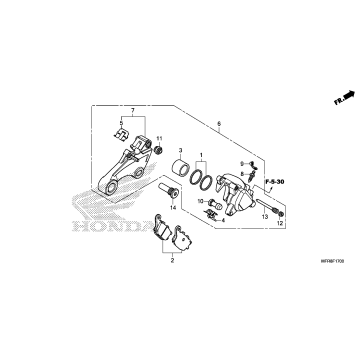 REAR BRAKE CALIPER (1)
