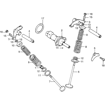 CAMSHAFT + VALVE