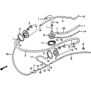 CANISTER + PURGE CONTROL VALVE