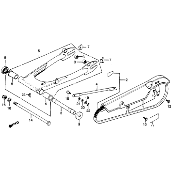 SWINGARM + CHAIN CASE