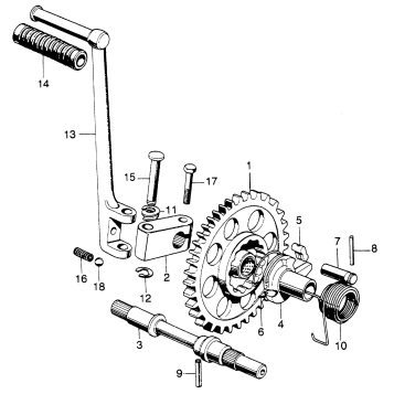 KICK STARTER + SPINDLE