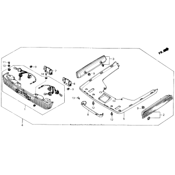 TRUNK LOWER COVER SET 90