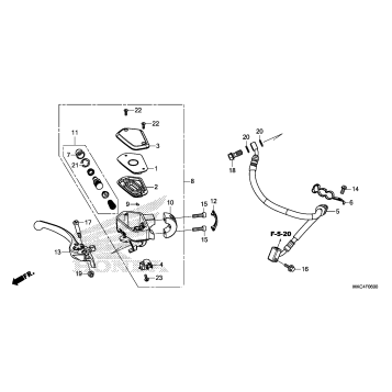 FRONT BRAKE MASTER       CYLINDER