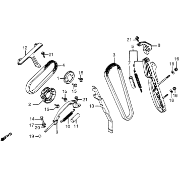 CAM CHAIN + TENSIONER