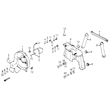 COOLING FAN + SHROUD