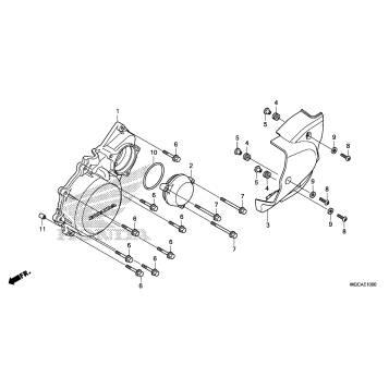 LEFT CRANKCASE COVER