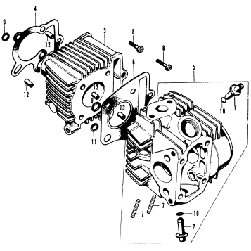 CYLINDER + CYLINDER HEAD
