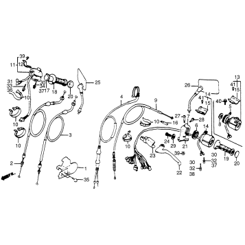 CONTROL LEVERS + CABLES + SWITCHES