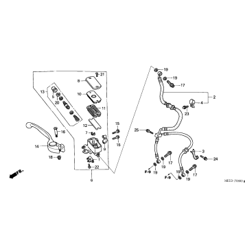 FRONT BRAKE MASTER CYLINDER ('03-'04)