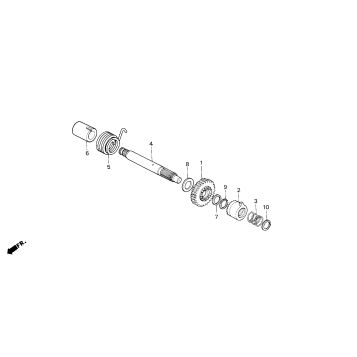 KICK STARTER SPINDLE