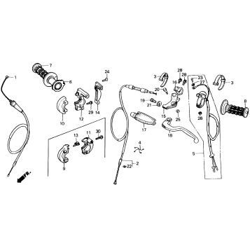 HANDLE SWITCH + CABLES