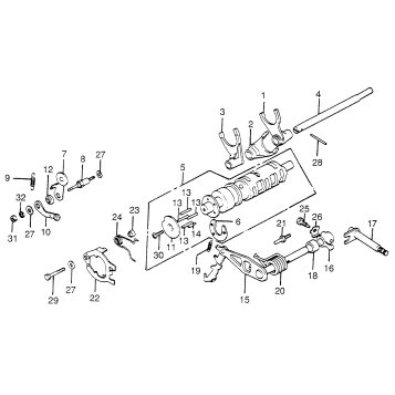 SHIFT DRUM + SHIFT FORK