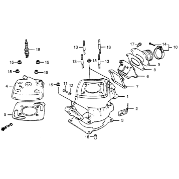 CYLINDER + CYLINDER HEAD