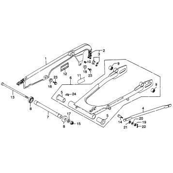 SWINGARM + CHAIN CASE