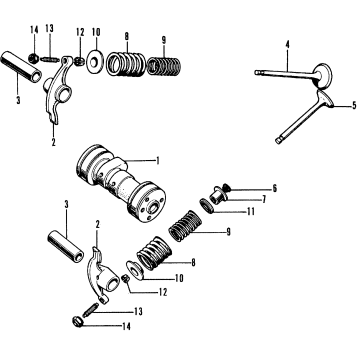 CAMSHAFT + VALVE