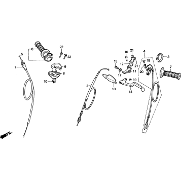HANDLE + SWITCHES + CABLES