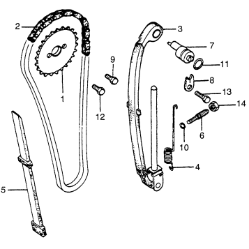 CAM CHAIN + TENSIONER