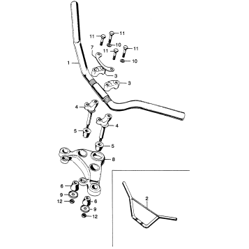 HANDLEBAR + TOP BRIDGE