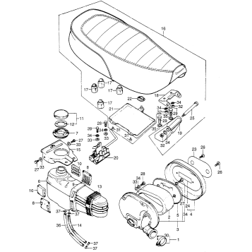 AIR CLEANER + FUEL TANK