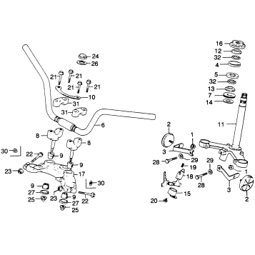 HANDLEBAR + TOP BRIDGE